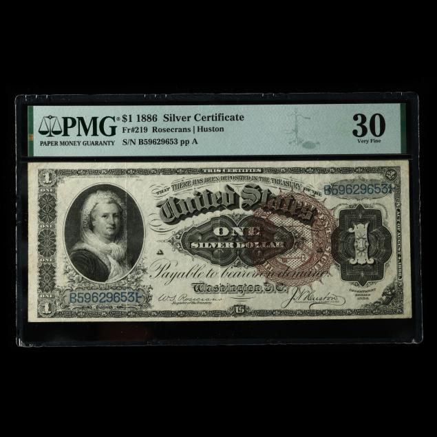 1-silver-certificate-series-1886-fr-219-pmg-very-fine-30