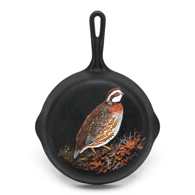 duane-raver-nc-1927-2022-quail-on-cast-iron-skillet