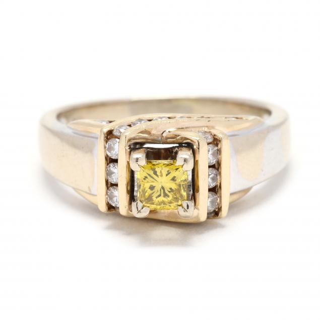 bi-color-gold-and-yellow-diamond-ring