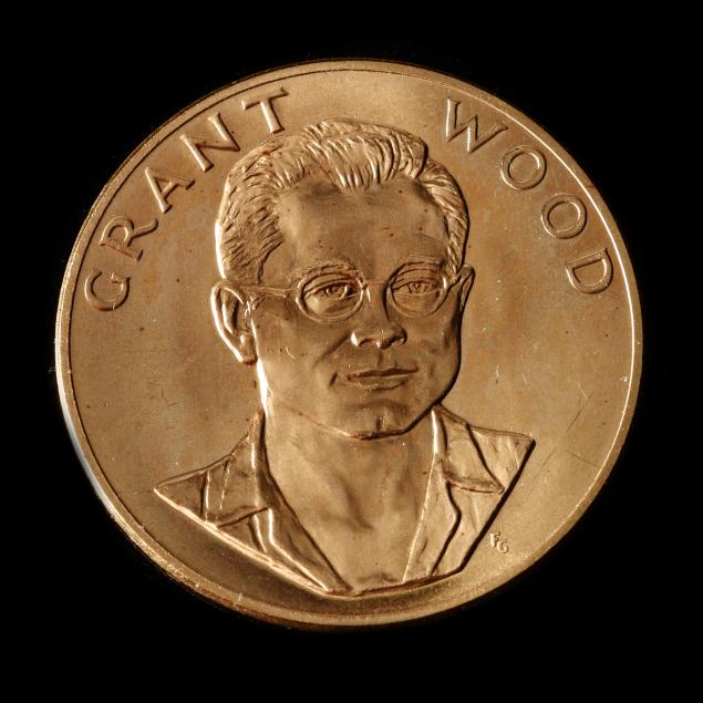 u-s-mint-1980-one-oz-bu-commemorative-arts-gold-medal-for-grant-wood