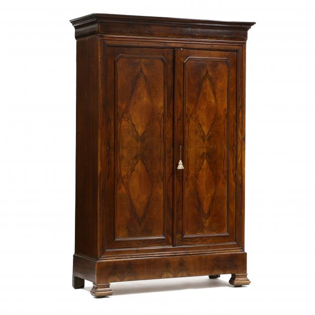 louis-philippe-figured-walnut-armoire