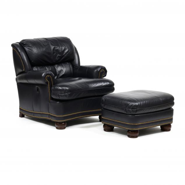 hancock-moore-black-leather-upholstered-club-chair-and-ottoman