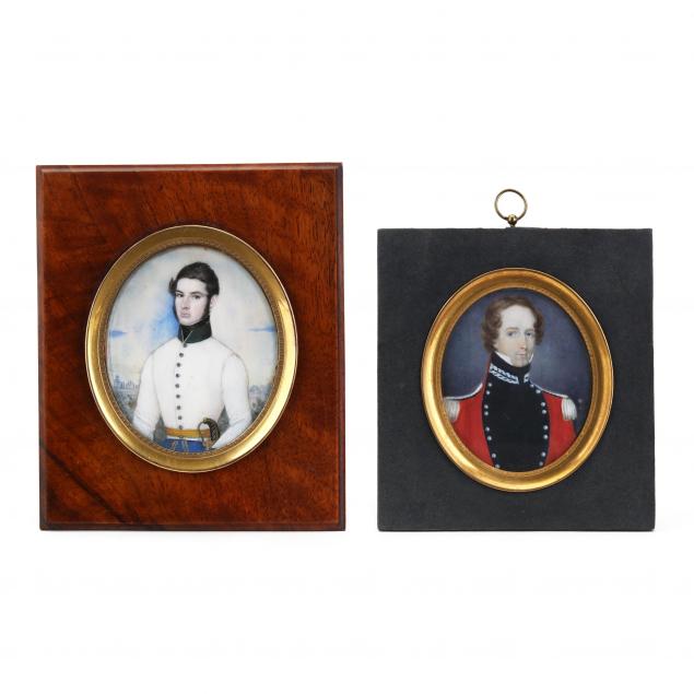 two-19th-century-miniature-portraits-of-continental-officers