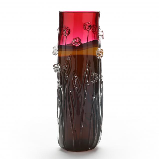 carol-nesbitt-art-glass-vase