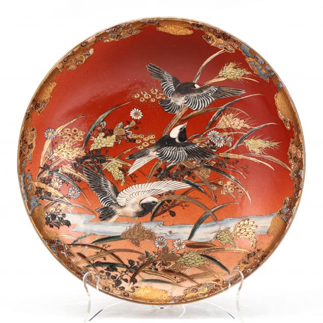 a-japanese-satsuma-charger-with-birds