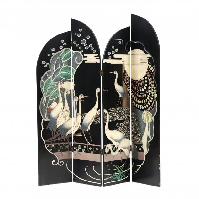 chinese-art-deco-style-four-panel-floor-screen