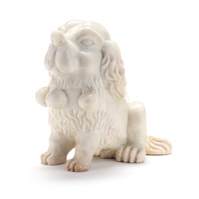 chinese-carved-marble-spaniel