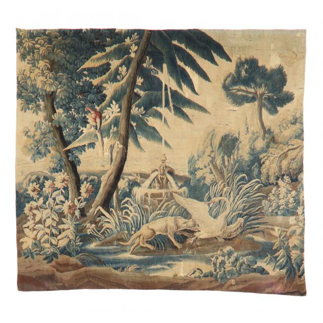 an-antique-verdure-tapestry-with-garden-landscape-18th-century