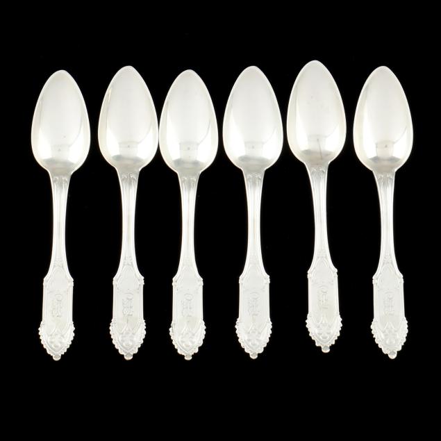 set-of-six-gale-hayden-i-gothic-i-coin-silver-teaspoons