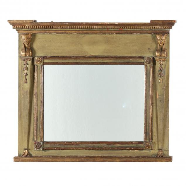 antique-egyptian-revival-carved-and-painted-mirror