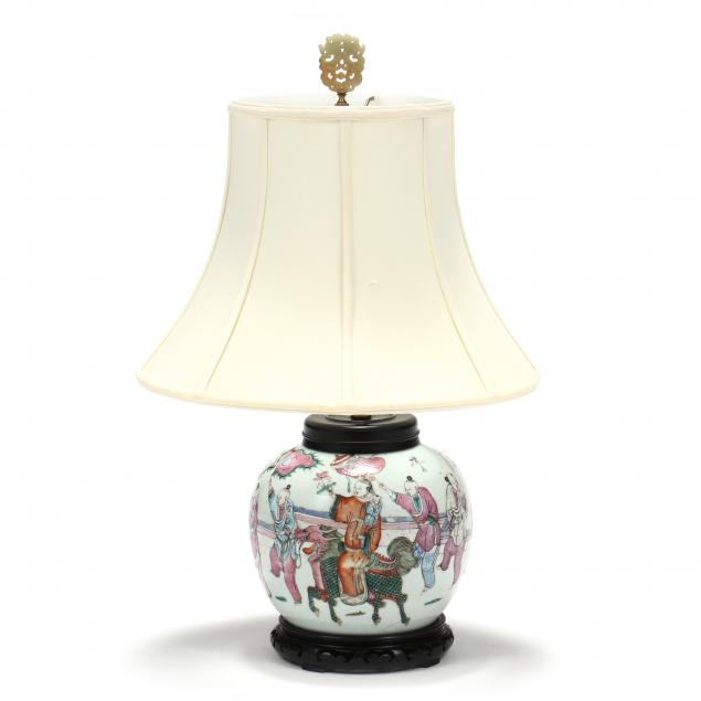 a-chinese-porcelain-ginger-jar-lamp-with-figures