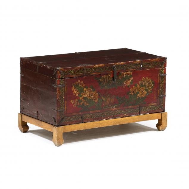 a-chinese-lacquered-and-painted-chest-on-stand