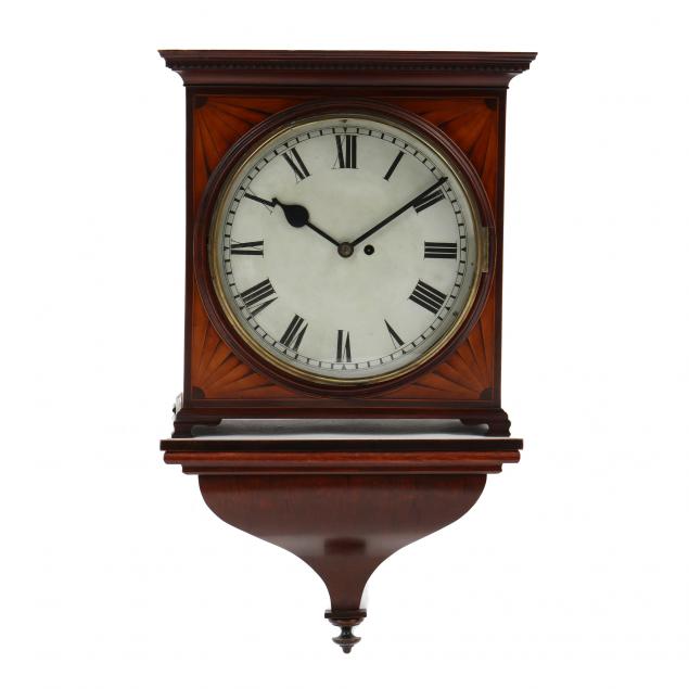 antique-english-inlaid-mahogany-bracket-clock