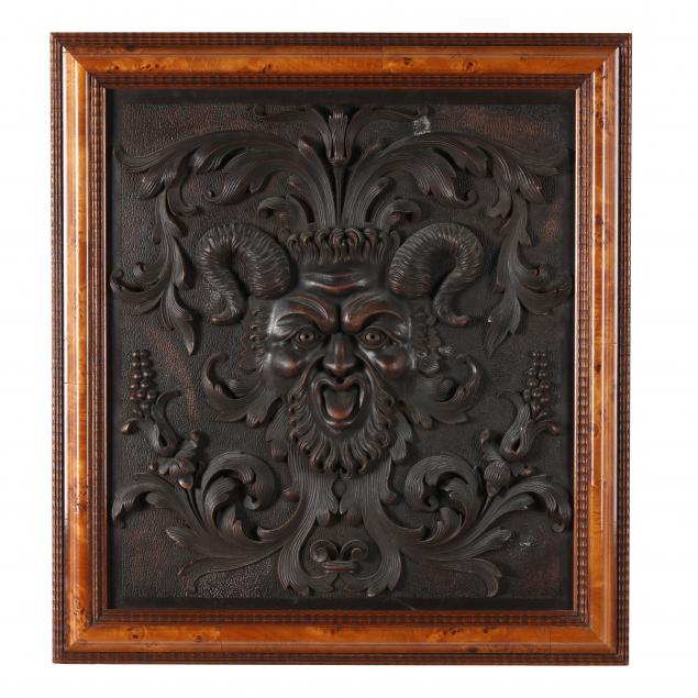 renaissance-style-relief-carved-satyr-mascaron