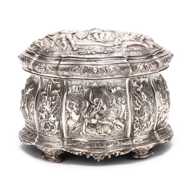 a-continental-silver-table-casket