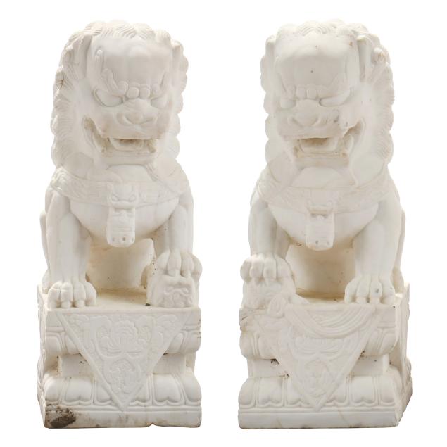 a-pair-of-chinese-marble-foo-lion-guardian-statues