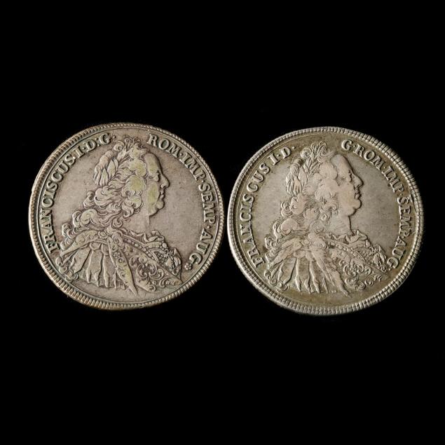 german-states-augsburg-franz-i-1764-t-f-a-h-lot-of-two-2-silver-talers