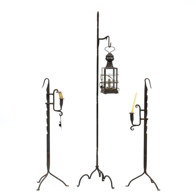 three-18th-century-style-wrought-iron-floor-lights