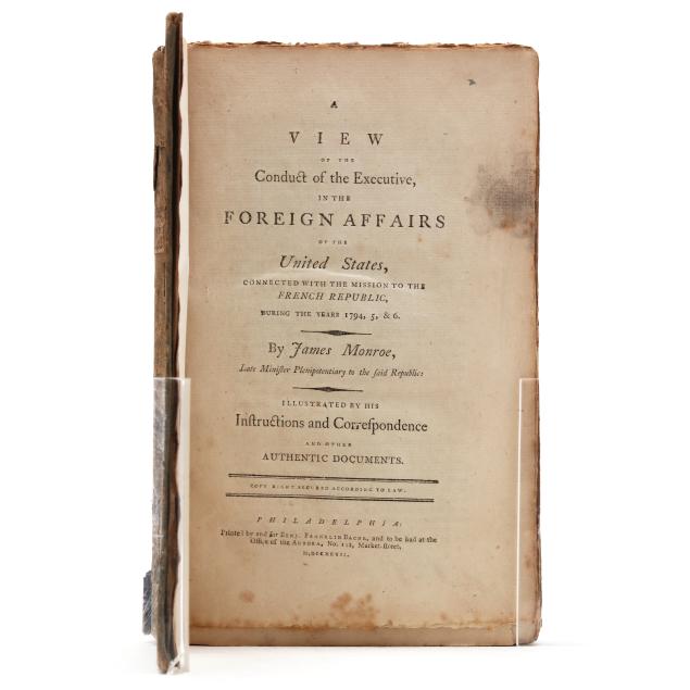 first-edition-of-monroe-s-i-a-view-of-the-conduct-of-the-executive-of-the-united-states-i