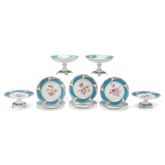 nymphenberg-porcelain-ten-piece-dessert-service