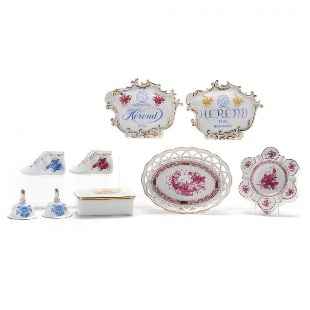 nine-assorted-herend-porcelain-accessories