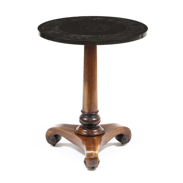 american-late-classical-slate-and-mahogany-side-table