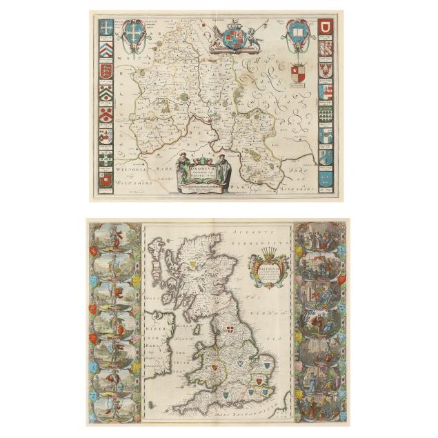 two-willem-blaeu-maps-of-british-interest-with-an-explanatory-book