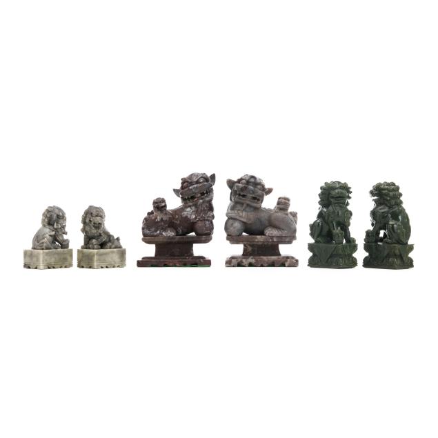 three-pairs-of-chinese-carved-stone-foo-lions