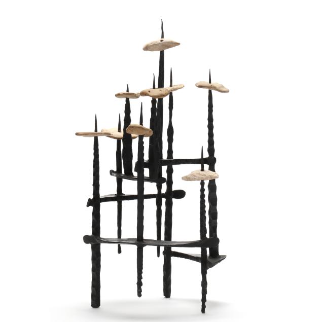 david-palombo-israeli-1920-1966-brutalist-menorah