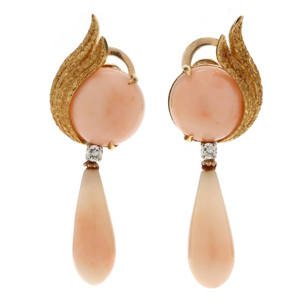 gold-coral-and-diamond-dangle-earrings