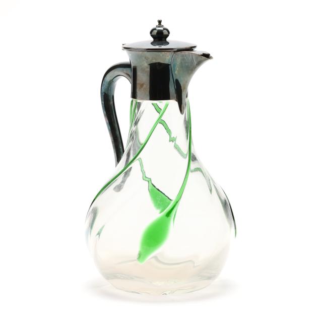 a-bohemian-art-glass-and-silver-plated-pitcher-mark-of-john-grinsell-sons