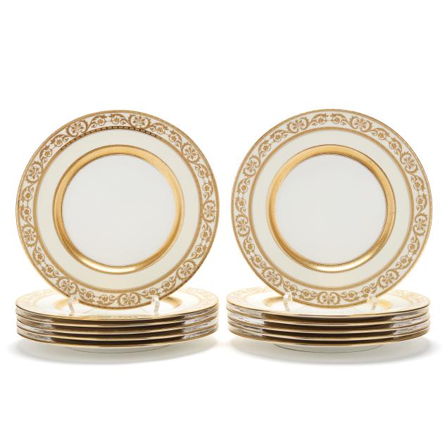 set-of-twelve-mintons-porcelain-gold-encrusted-dinner-plates