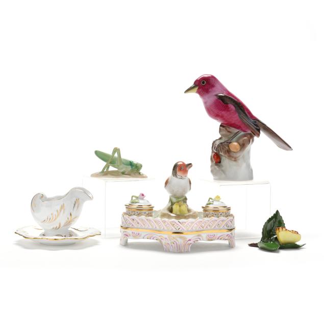 five-herend-decorative-porcelain-accessories