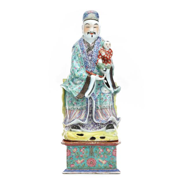 a-chinese-famille-rose-porcelain-figure-on-porcelain-stand