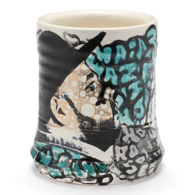 roberto-lugo-american-b-1981-graffiti-pottery-mug