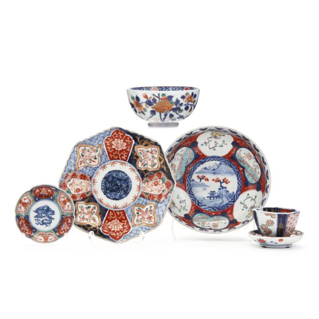 a-selection-of-japanese-imari-porcelain