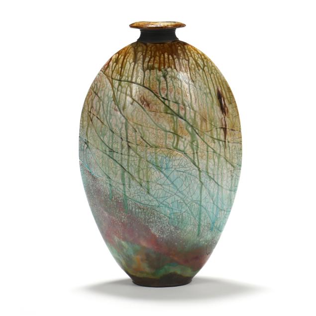 joe-winter-american-raku-flounder-vase