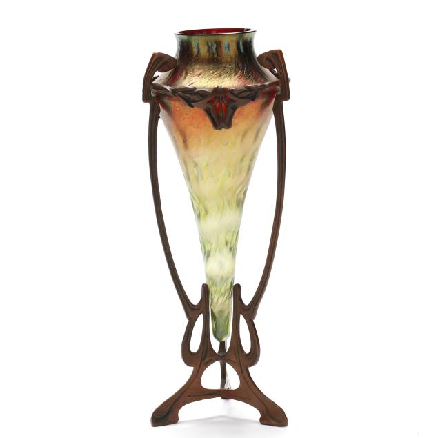 bohemian-jugendstil-bronze-and-glass-vase