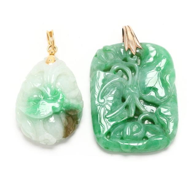 two-carved-jadeite-jade-pendants