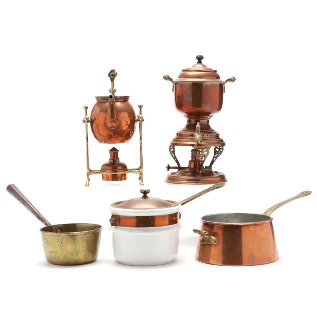 collection-of-copper-and-brass-cookware