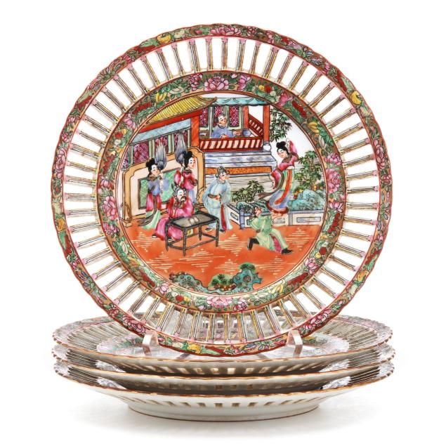 a-set-of-four-chinese-rose-mandarin-plates