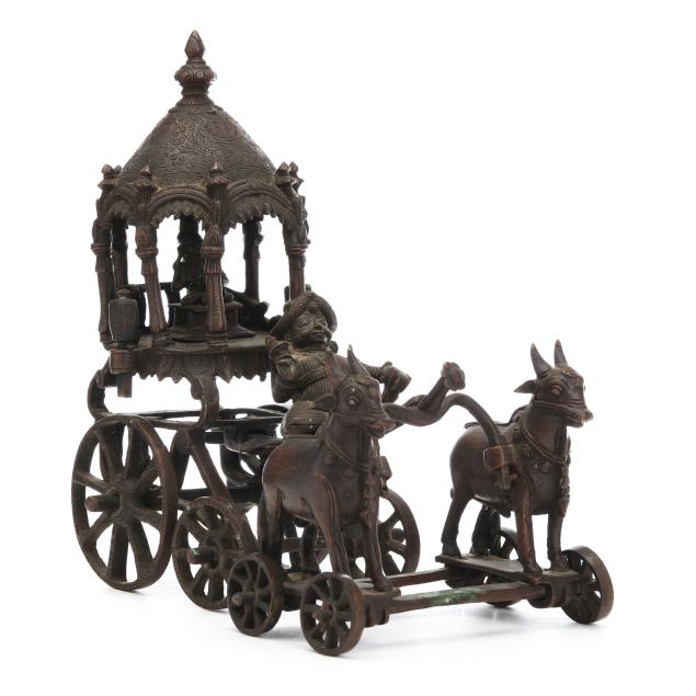 an-indian-bronze-temple-toy-carriage-with-hindu-god