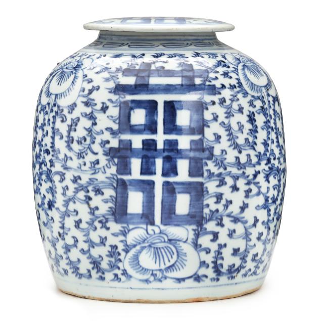 a-chinese-blue-and-white-double-happiness-ginger-jar-with-cover