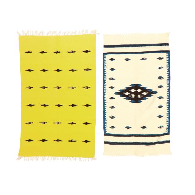 two-southwestern-thunderbird-blankets