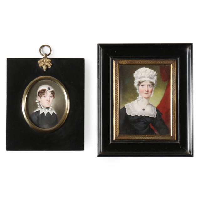 british-school-early-19th-century-two-miniature-portraits-of-female-sitters