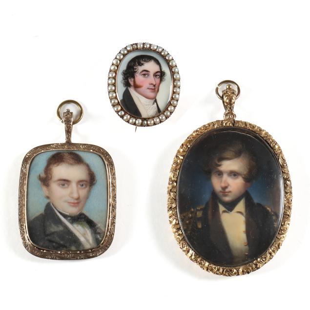 three-19th-century-miniature-portraits-of-gents-in-fancy-pendant-cases