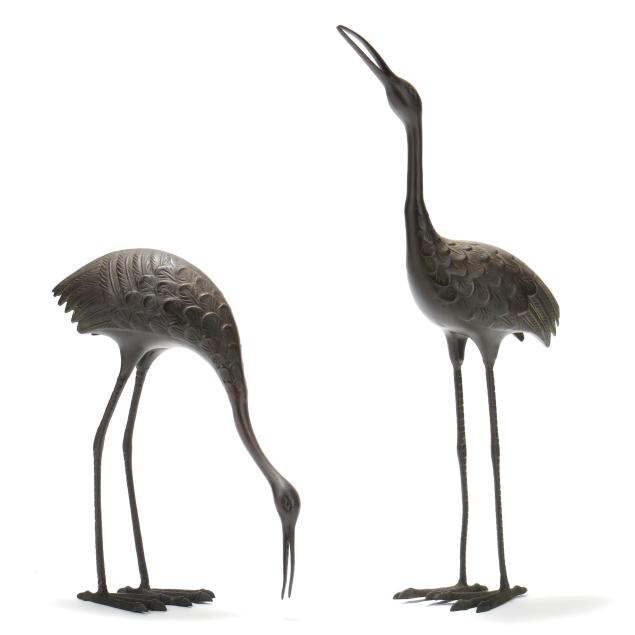 a-pair-of-decorative-life-size-bronze-egret-statues