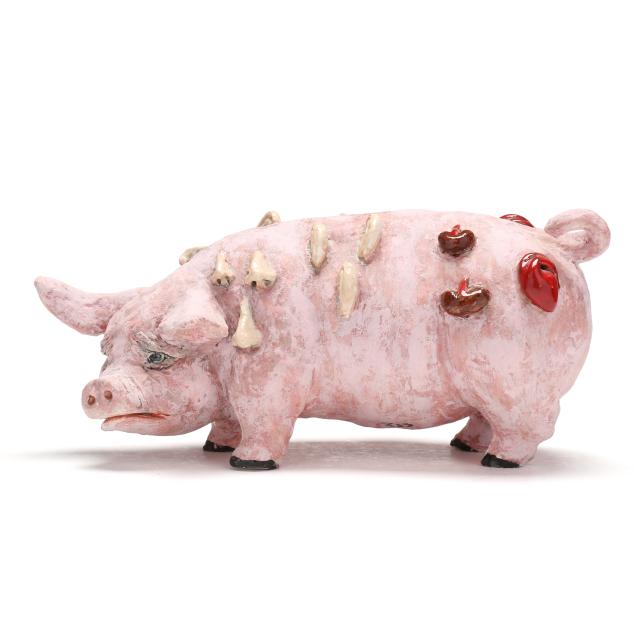 patricia-shaw-nc-1942-2023-surrealist-pig-sculpture