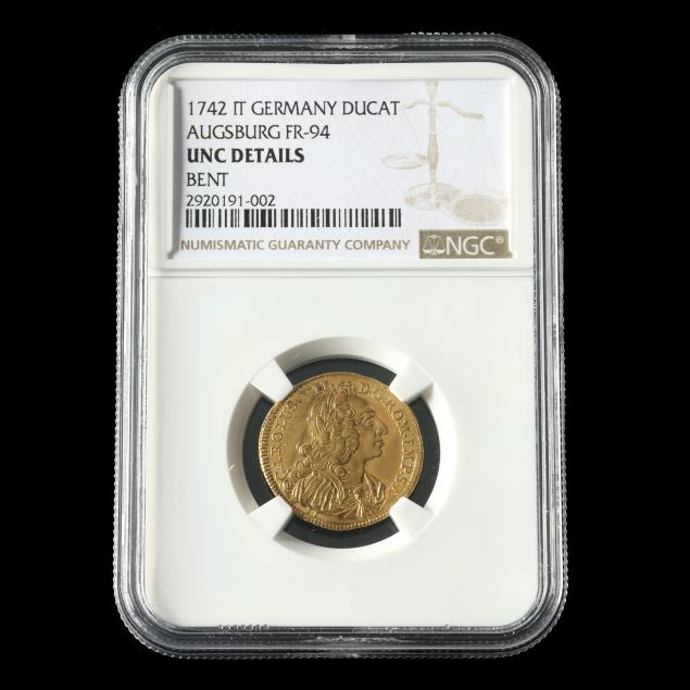 german-states-augsburg-1742-it-gold-ducat-ngc-unc-details-bent