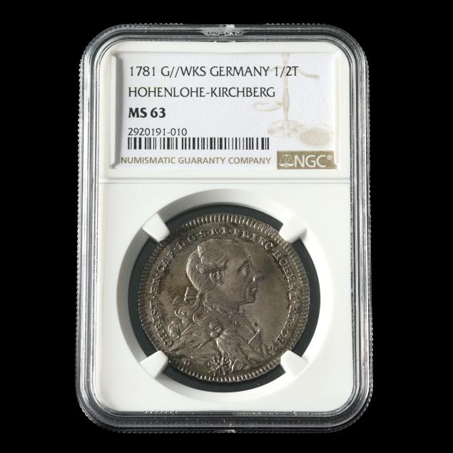 hohenlohe-kirchberg-1781-g-wks-1-2-taler-ngc-ms-63